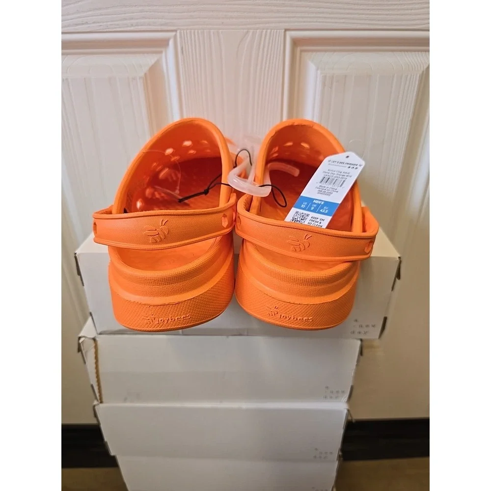 Joybees‎ Men's Active Chance Clogs - Game Day Orange Size 10 NWT